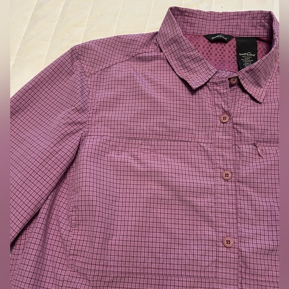 Eddie Bauer Women's Adventurer Field Shirt Long Sleeve Sz L - Picture 6 of 13